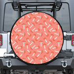 Cute Mushroom Pattern Print Leather Spare Tire Cover
