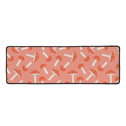 Cute Mushroom Pattern Print Long Kitchen Mat
