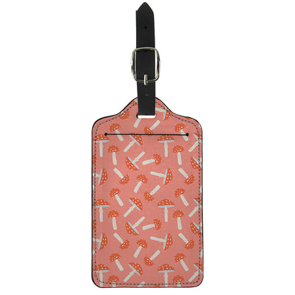 Cute Mushroom Pattern Print Luggage Tag