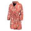 Cute Mushroom Pattern Print Men's Bathrobe