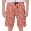 Cute Mushroom Pattern Print Men's Beach Shorts