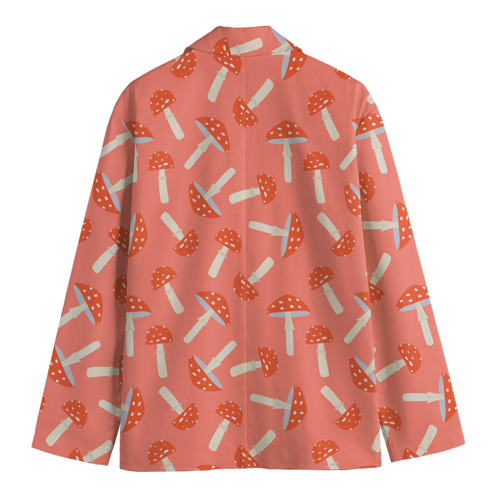 Cute Mushroom Pattern Print Men's Blazer