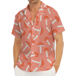 Cute Mushroom Pattern Print Men's Deep V-Neck Shirt