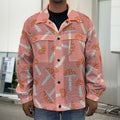 Cute Mushroom Pattern Print Men's Shirt Jacket