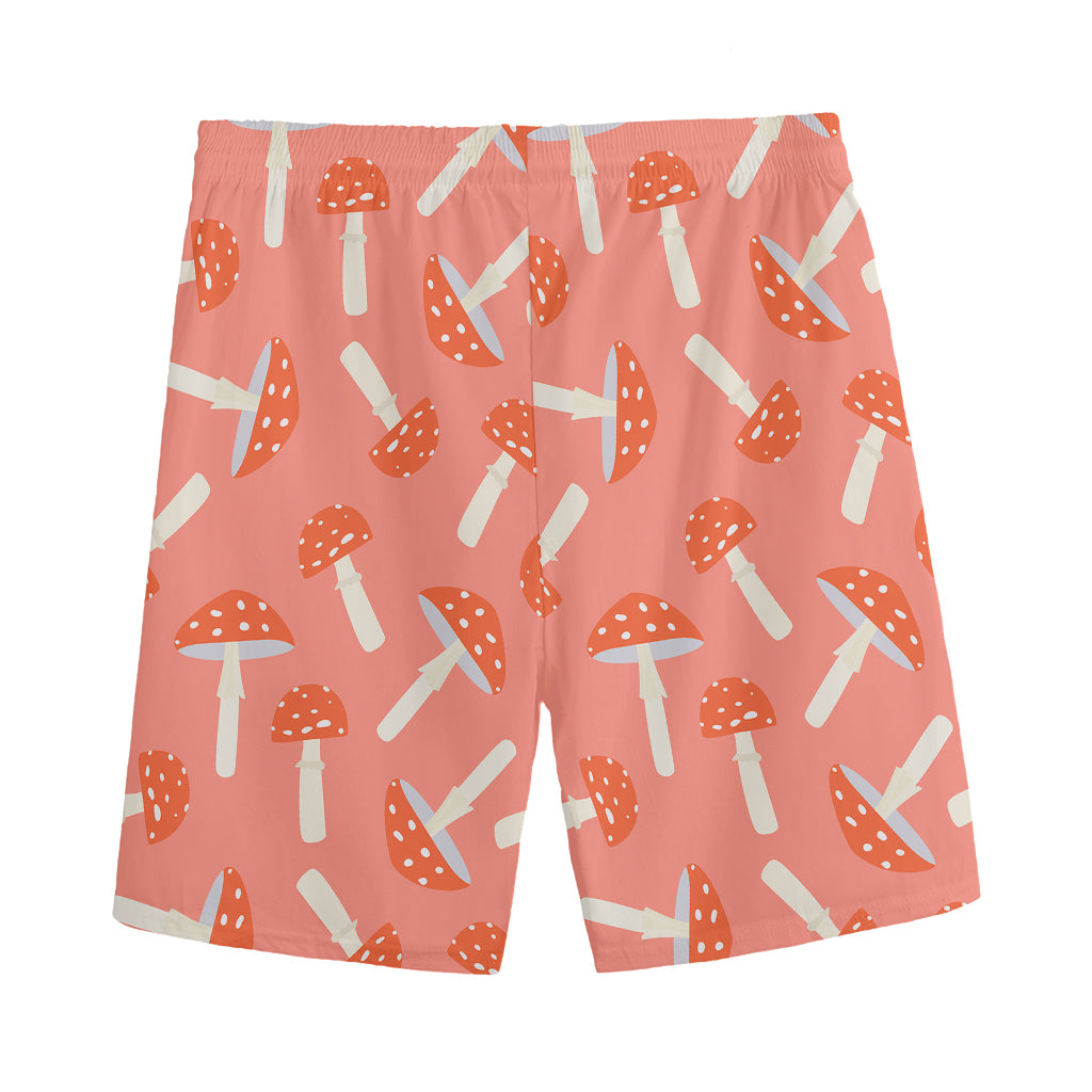 Cute Mushroom Pattern Print Men's Sports Shorts