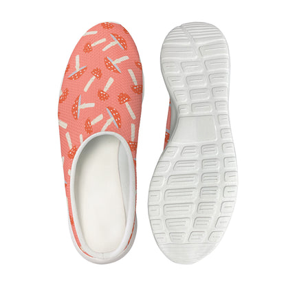 Cute Mushroom Pattern Print Mesh Casual Shoes
