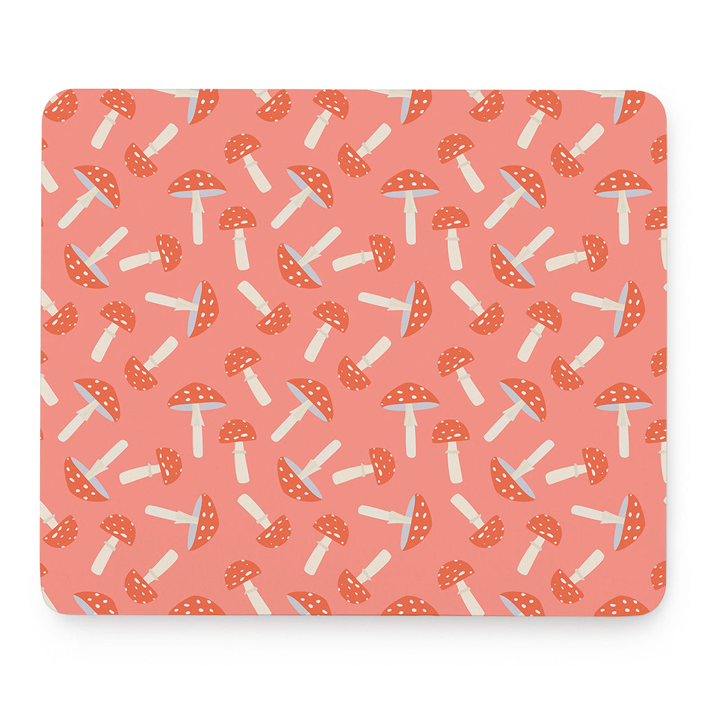 Cute Mushroom Pattern Print Mouse Pad