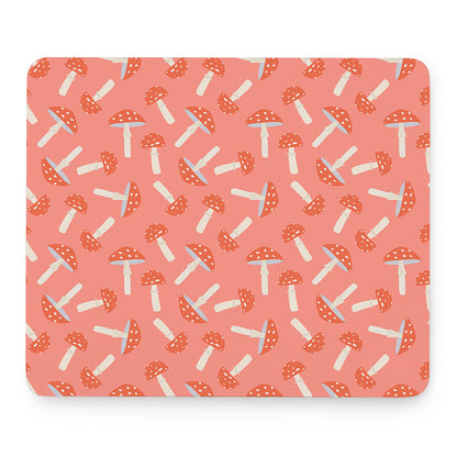 Cute Mushroom Pattern Print Mouse Pad
