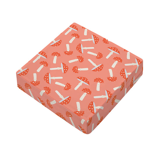 Cute Mushroom Pattern Print Outdoor Seat Cushion Cover
