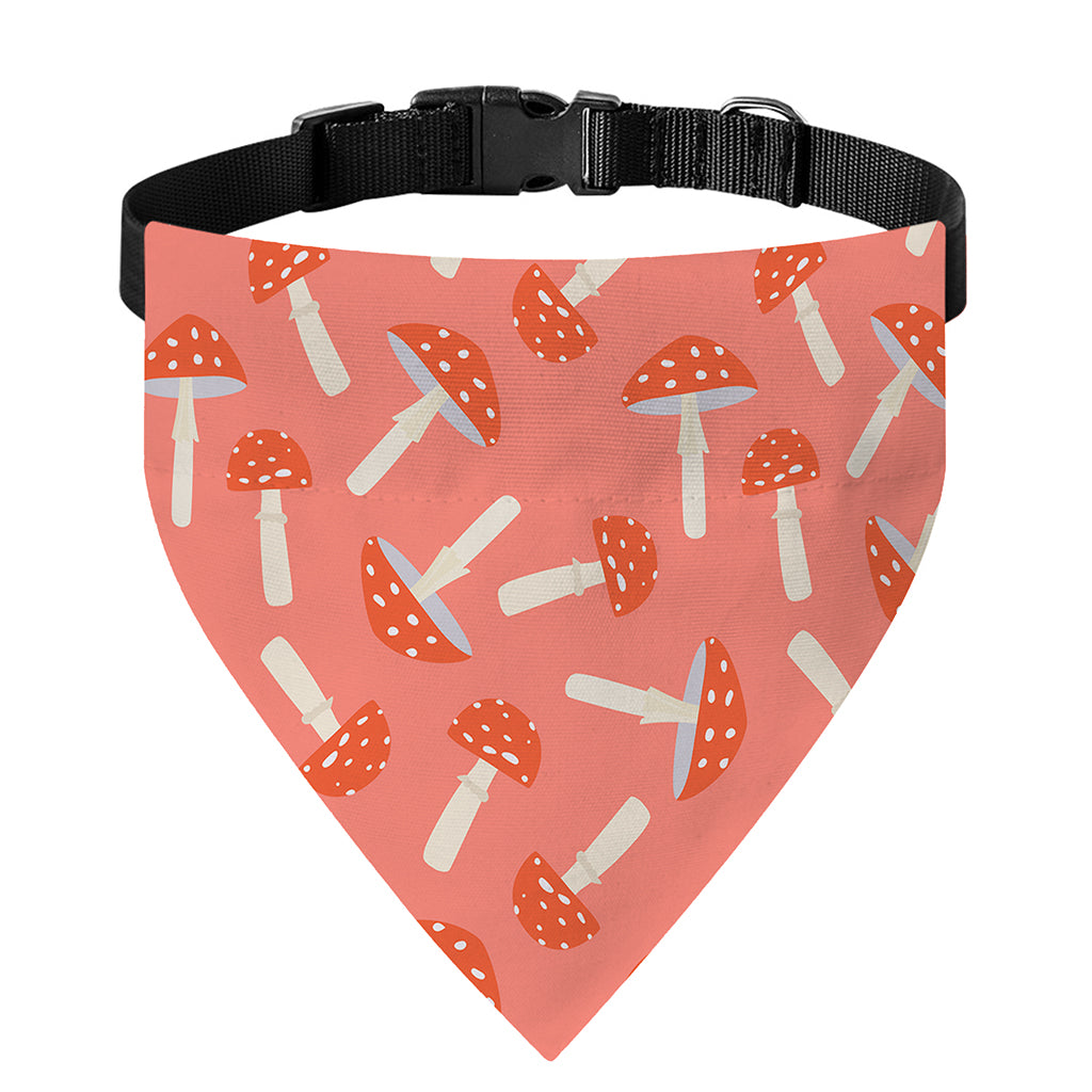 Cute Mushroom Pattern Print Over The Collar Dog Bandana