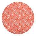 Cute Mushroom Pattern Print Round Blanket