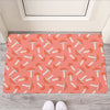 Cute Mushroom Pattern Print Rubber Doormat