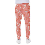 Cute Mushroom Pattern Print Scuba Joggers