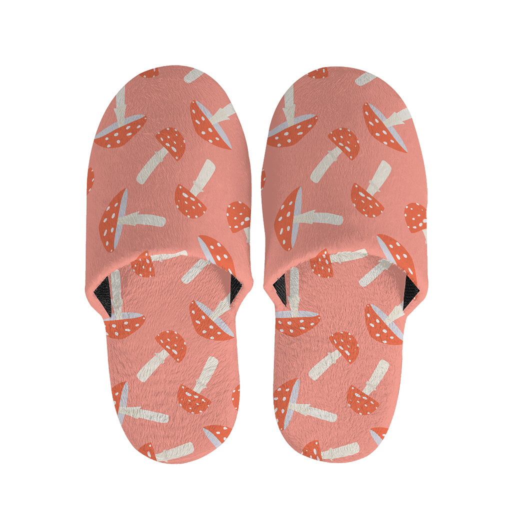 Cute Mushroom Pattern Print Slippers