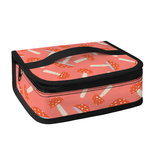 Cute Mushroom Pattern Print Small Lunch Bag