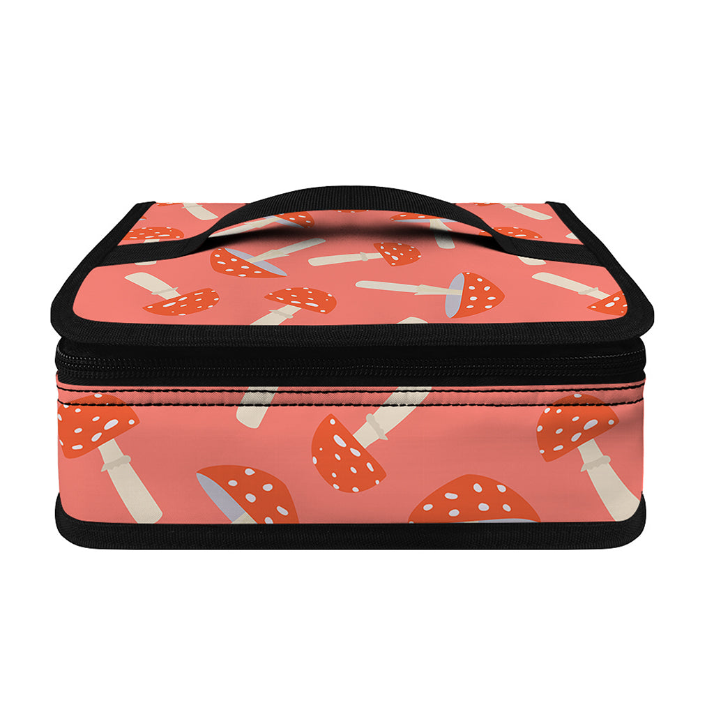 Cute Mushroom Pattern Print Small Lunch Bag