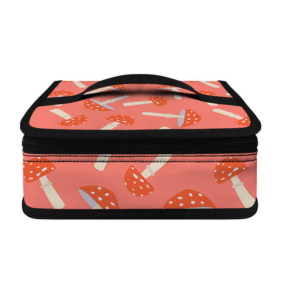 Cute Mushroom Pattern Print Small Lunch Bag