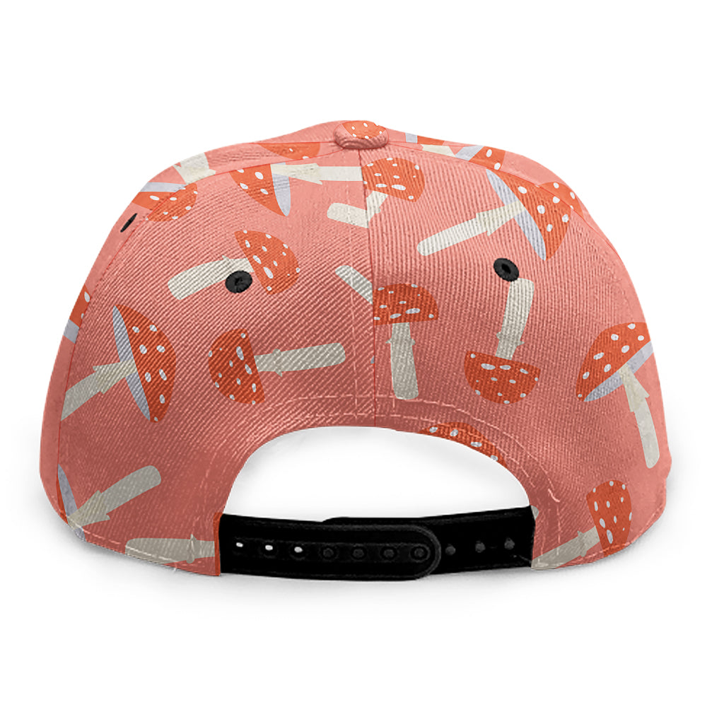 Cute Mushroom Pattern Print Snapback Cap