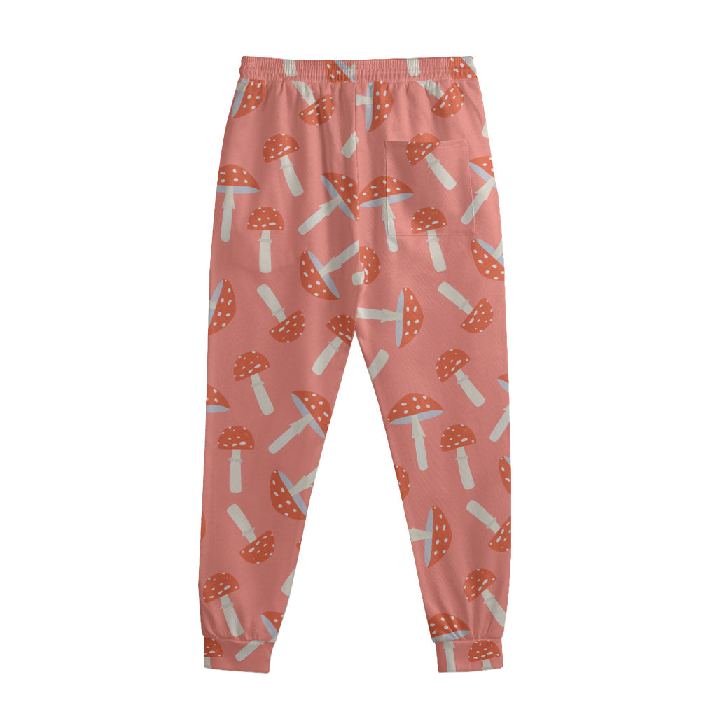 Cute Mushroom Pattern Print Sweatpants