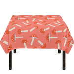 Cute Mushroom Pattern Print Tablecloth