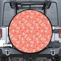Cute Mushroom Pattern Print Tire Cover