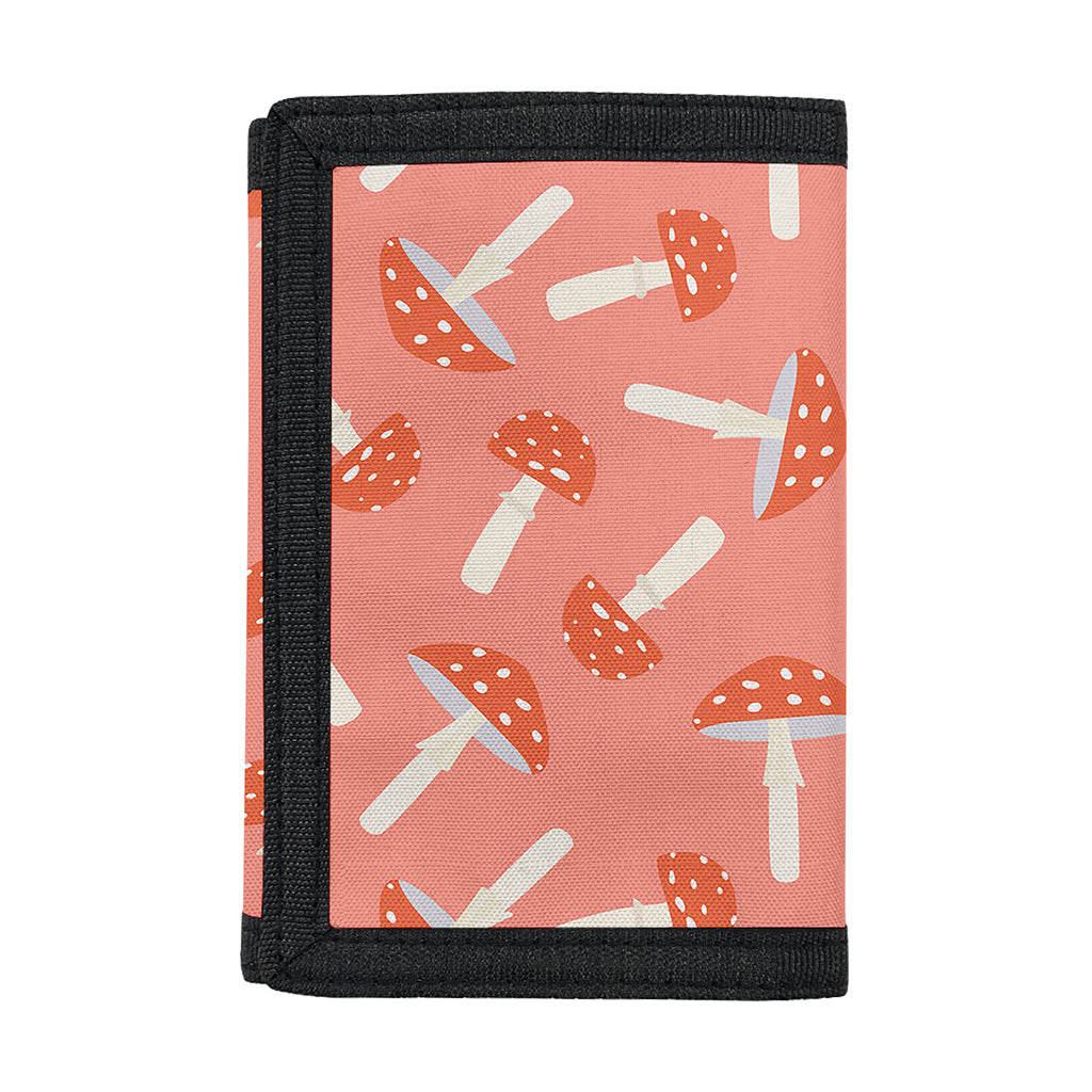 Cute Mushroom Pattern Print Trifold Wallet