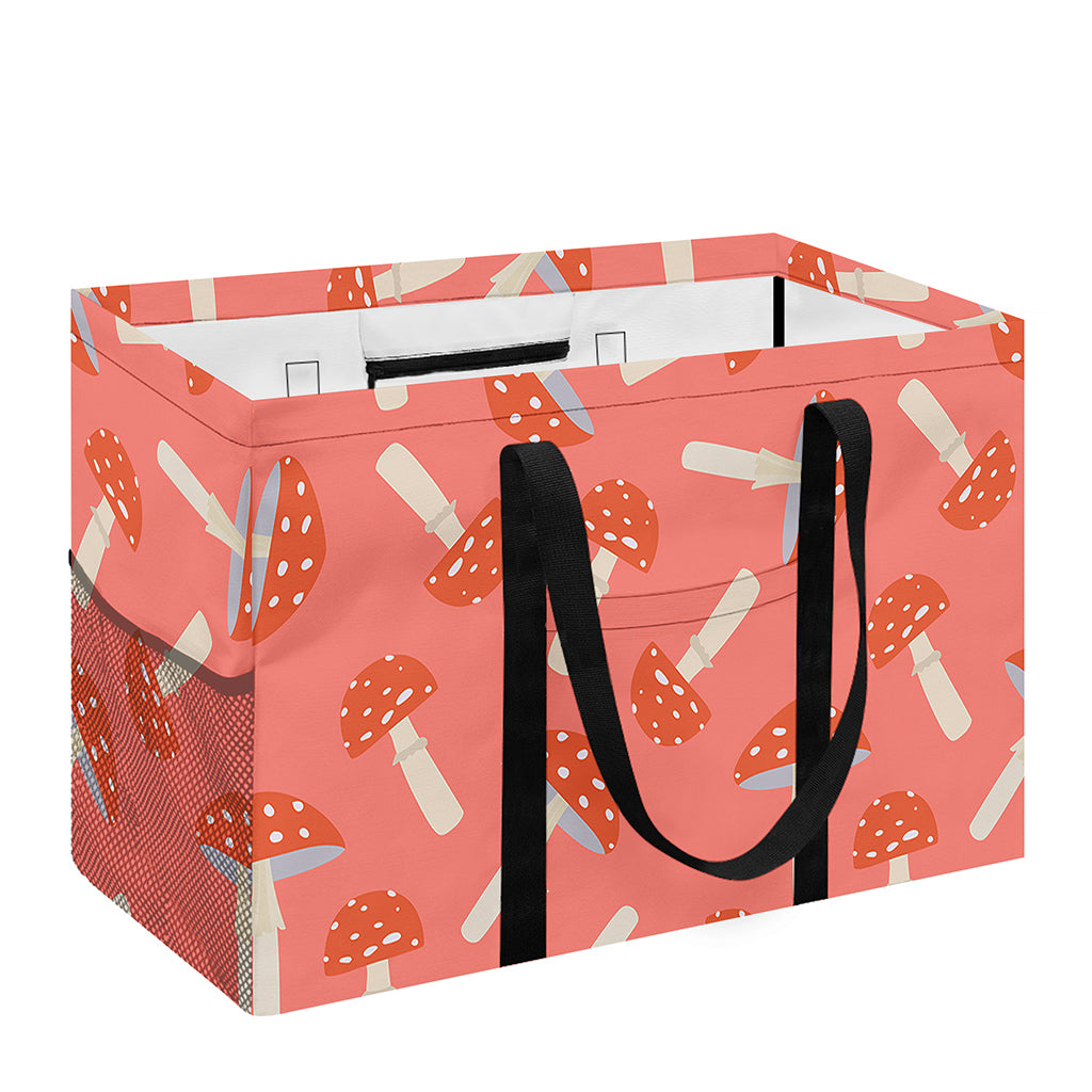 Cute Mushroom Pattern Print Utility Tote Bag