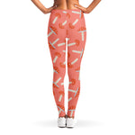 Cute Mushroom Pattern Print Women's Leggings