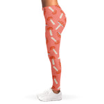 Cute Mushroom Pattern Print Women's Leggings