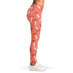Cute Mushroom Pattern Print Women's Leggings