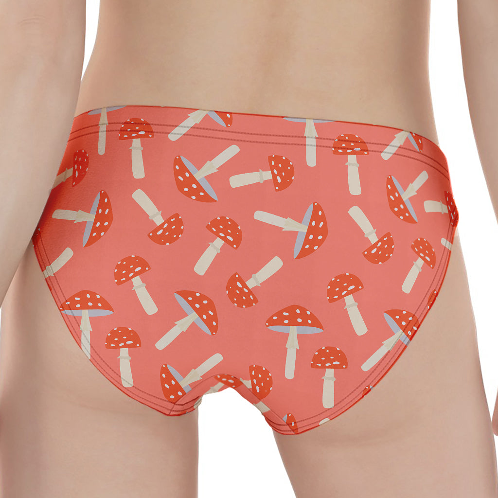 Cute Mushroom Pattern Print Women's Panties