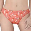 Cute Mushroom Pattern Print Women's Thong