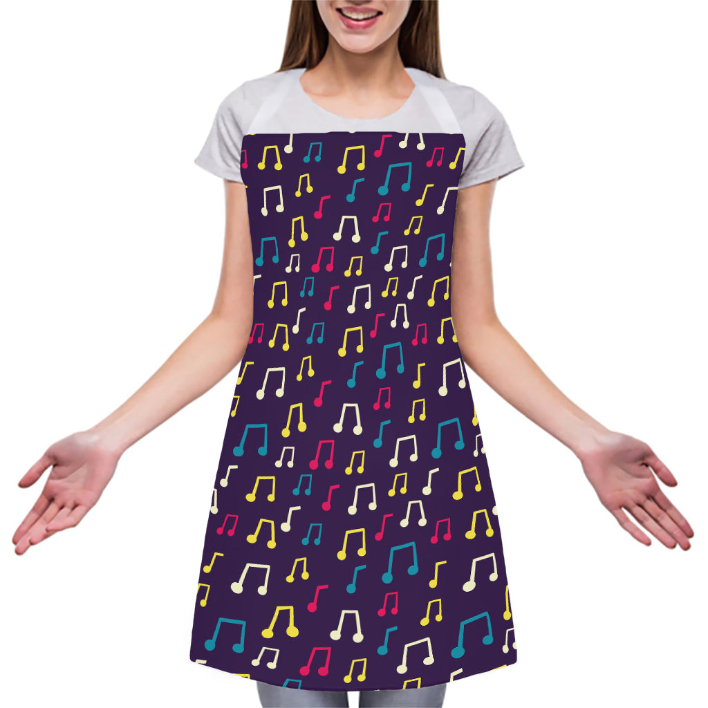Cute Music Notes Pattern Print Adjustable Apron