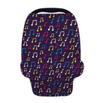Cute Music Notes Pattern Print Baby Seat Cover