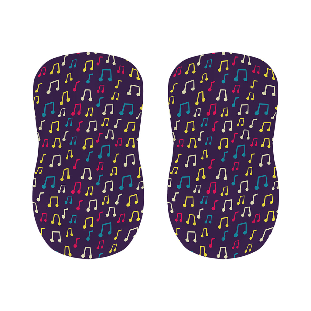 Cute Music Notes Pattern Print Bar Stool Covers