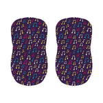 Cute Music Notes Pattern Print Bar Stool Covers