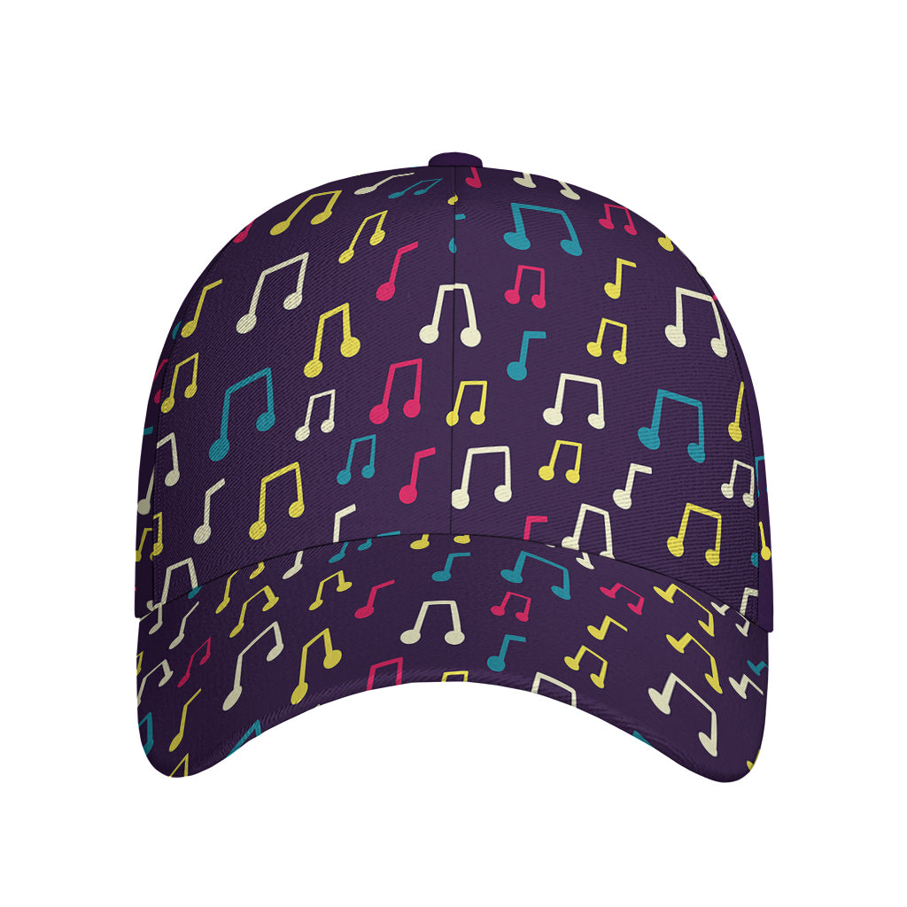 Cute Music Notes Pattern Print Baseball Cap