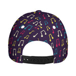 Cute Music Notes Pattern Print Baseball Cap