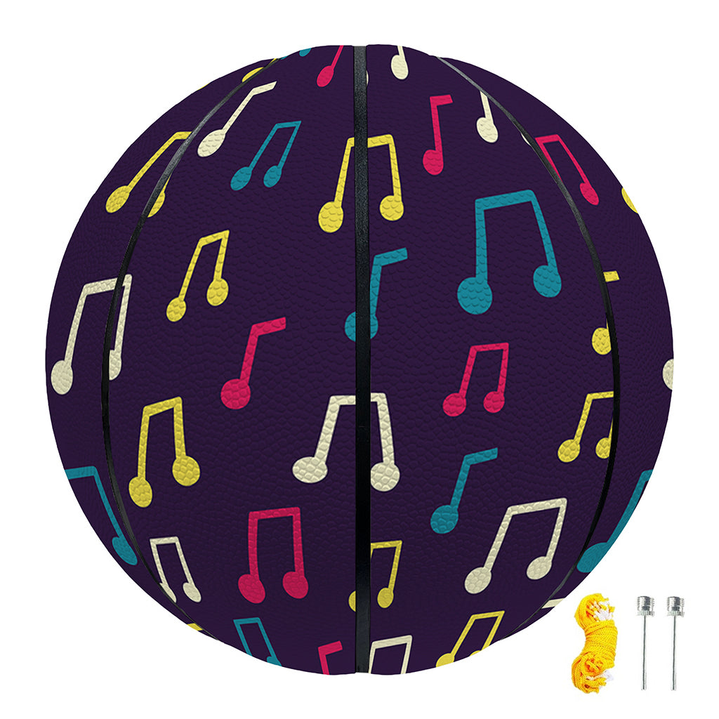 Cute Music Notes Pattern Print Basketball