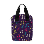 Cute Music Notes Pattern Print Bible Tote Bag