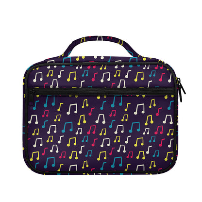 Cute Music Notes Pattern Print Briefcase Bible Bag