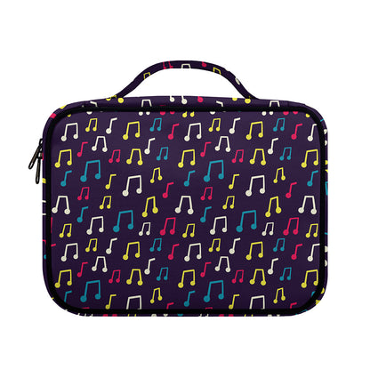 Cute Music Notes Pattern Print Briefcase Bible Bag