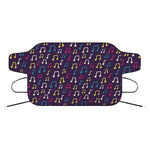 Cute Music Notes Pattern Print Car Windshield Snow Cover