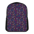 Cute Music Notes Pattern Print Casual Backpack