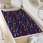 Cute Music Notes Pattern Print Changing Pad Cover