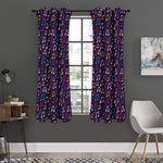 Cute Music Notes Pattern Print Curtain