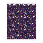 Cute Music Notes Pattern Print Curtain