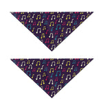 Cute Music Notes Pattern Print Dog Bandana