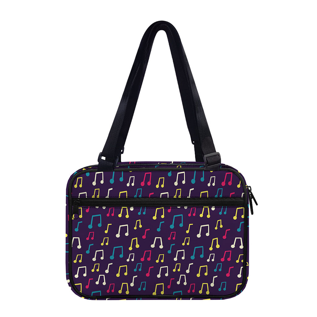 Cute Music Notes Pattern Print Double Strap Bible Bag