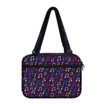 Cute Music Notes Pattern Print Double Strap Bible Bag